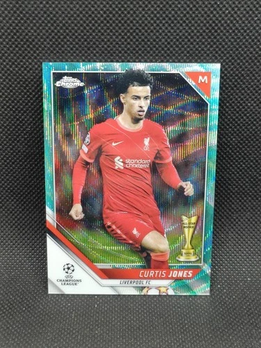 Curtis Jones 2021 Topps Chrome Aqua Wave Refractor /199