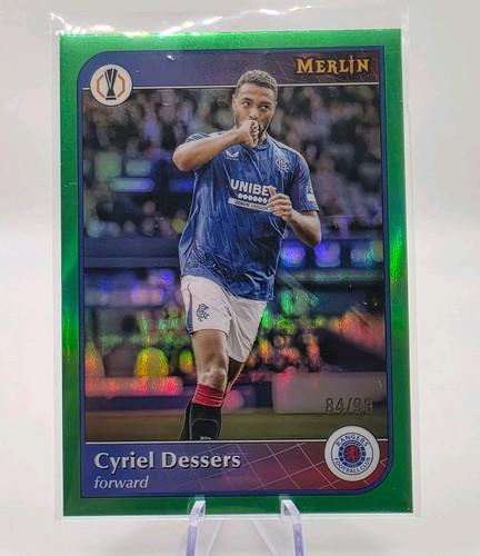 Cyriel Dessers 2024 Topps Merlin Chrome Green Chrome /99