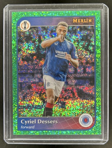 Cyriel Dessers 2024 Topps Merlin Chrome Green Refractor /99