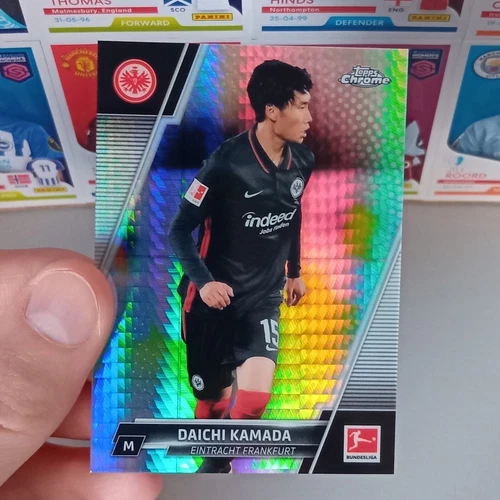 Daichi Kamada 2021 Topps Chrome Bundesliga Silver Pulsar /199