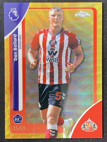 Dan Ballard 2025 Topps Chrome Gold Wave /50