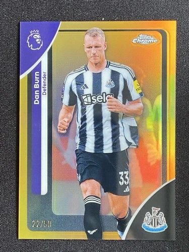 Dan Burn 2026 Topps Chrome Gold Refractor /50