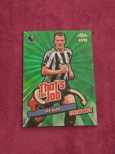 Dan Burn 2025 Topps Chrome Green Refractor /99