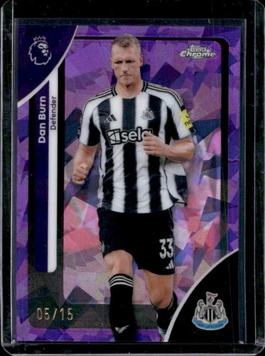 Dan Burn 2026 Topps Chrome Sapphire Purple Refractor /15