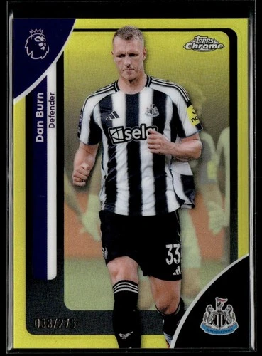 Dan Burn 2026 Topps Chrome Yellow /275