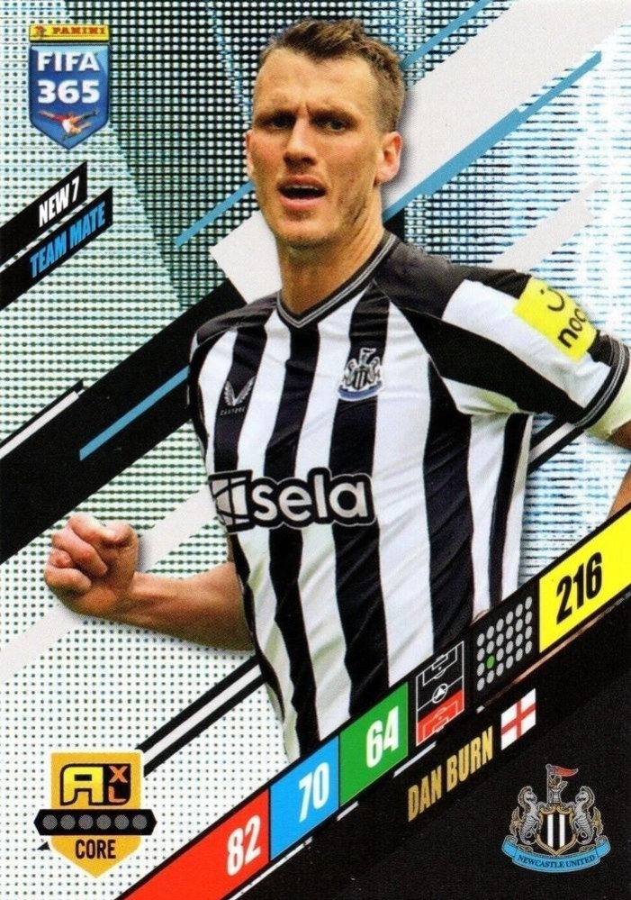Dan Burn 2024 Panini Adrenalyn XL FIFA 365