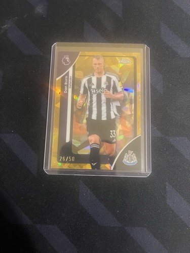 Dan Burn 2025 Topps Premier League Chrome Gold /50
