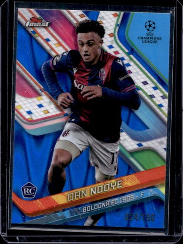 Dan Ndoye 2024 Topps Finest Blue Raywave Refractor /150