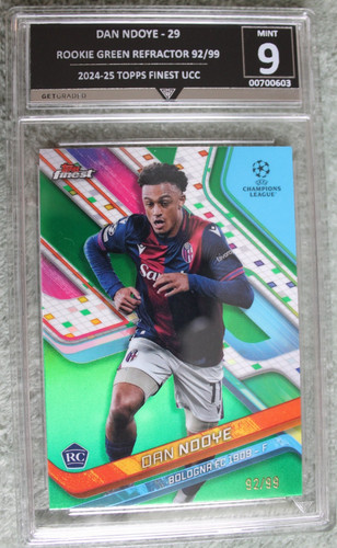 Dan Ndoye 2024 Topps Finest Green Refractor /99