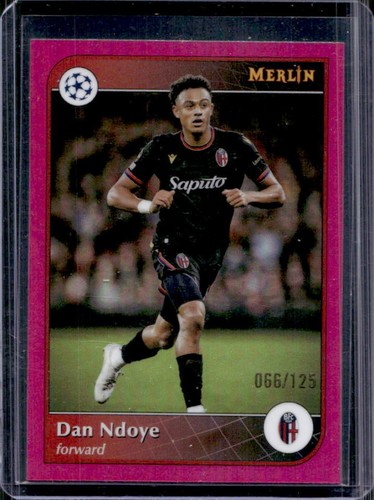 Dan Ndoye 2024 Topps Merlin Chrome Magenta Refractor /125