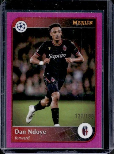 Dan Ndoye 2024 Topps Merlin Chrome Pink Refractor /199