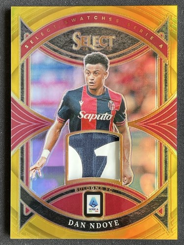 Dan Ndoye 2024 Panini Select Serie A Gold Prizm /10