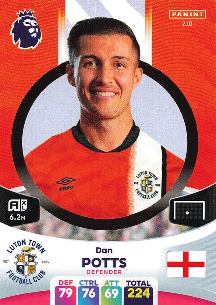 Dan Potts 2024 Panini Adrenalyn XL Premier League