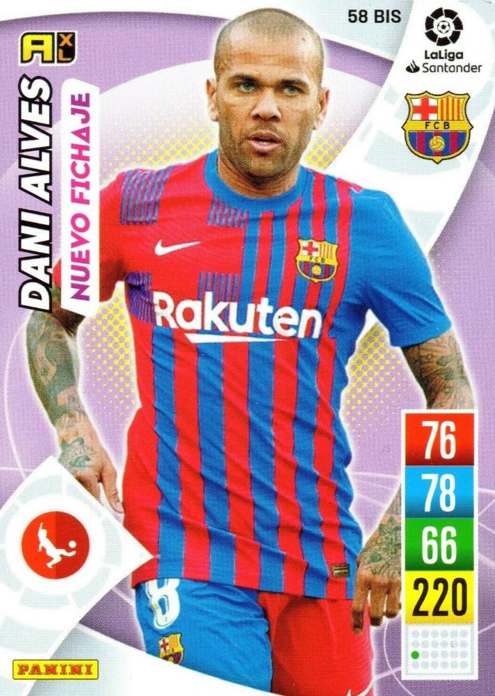 Dani Alves 2021 Panini Adrenalyn XL La Liga