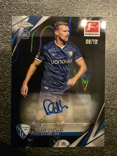Dani De Wit 2025 Topps Chrome Bundesliga Black Lava /10