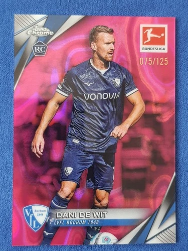 Dani De Wit 2024 Topps Chrome Magenta Lava /125