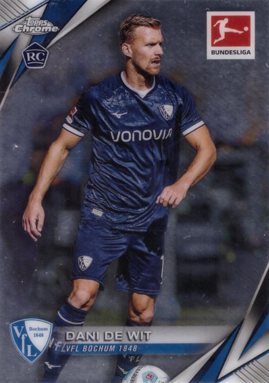 Dani de Wit 2024 Topps Chrome Bundesliga