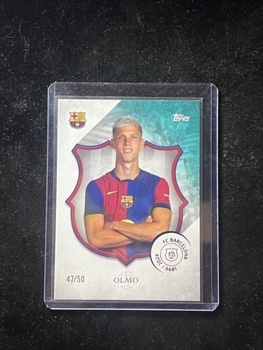 Dani Olmo 2024 Topps Barcelona 125 Anniversary Aqua /50