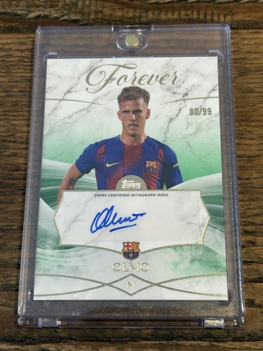 Dani Olmo 2025 Topps Barcelona Forever Green /99