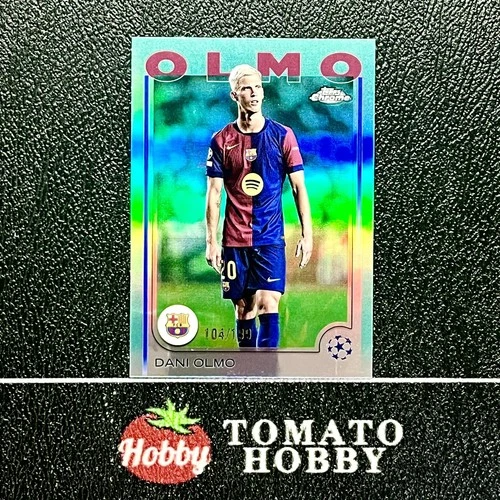 Dani Olmo 2024 Topps Chrome Aqua Refractor /199