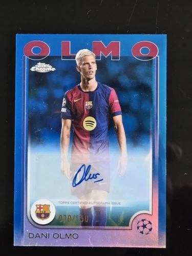 Dani Olmo 2024 Topps Chrome Blue Lava Refractor /150