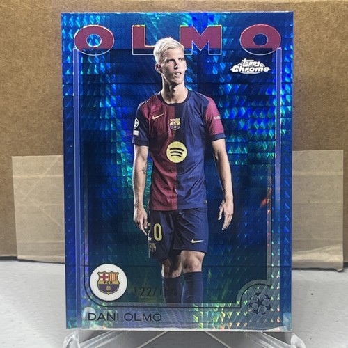 Dani Olmo 2024 Topps Chrome Blue Prism Refractor /150