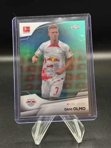 Dani Olmo 2023 Topps Chrome Bundesliga Aqua Bubbles Refractor /275