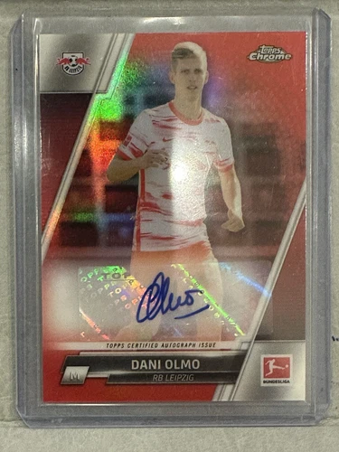 Dani Olmo 2021 Topps Chrome Bundesliga Red /10