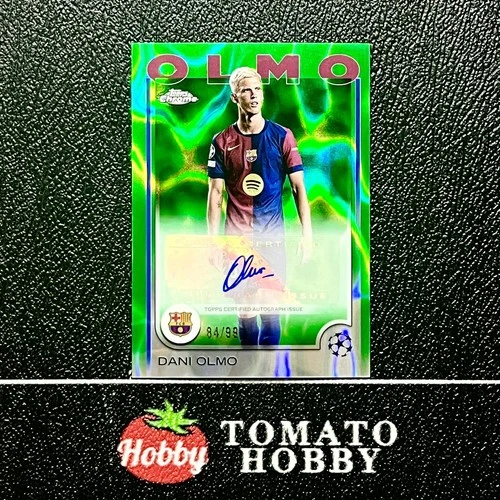 Dani Olmo 2024 Topps Chrome Green Refractor /99