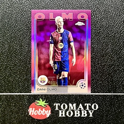 Dani Olmo 2024 Topps Chrome Magenta Refractor /75