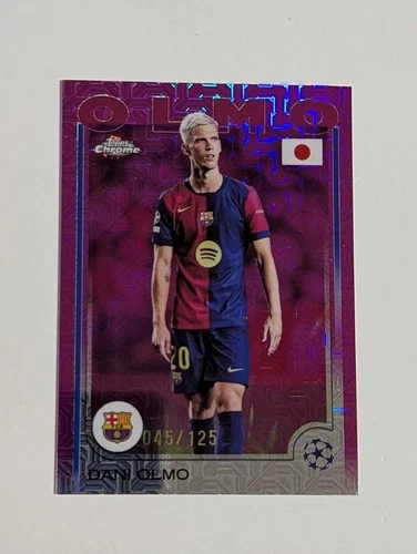 Dani Olmo 2024 Topps Chrome Pink /125