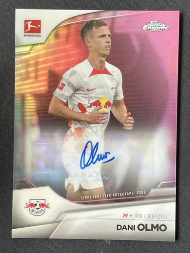 Dani Olmo 2022 Topps Chrome Rosa Rifrattore /75