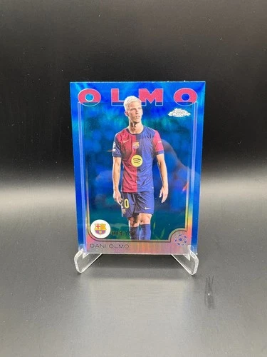 Dani Olmo 2025 Topps Chrome True Blue /150