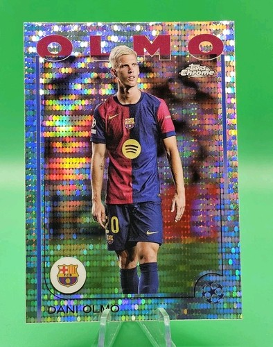Dani Olmo 2024 Topps Chrome UCC Pulsar Refractor