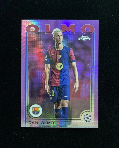 Dani Olmo 2024 Topps Chrome Violet Prism /299