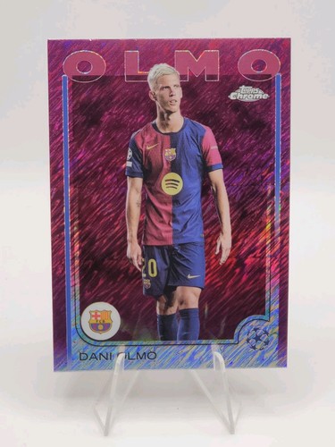 Dani Olmo 2024 Topps Cromo UEFA Magenta Shimmer
