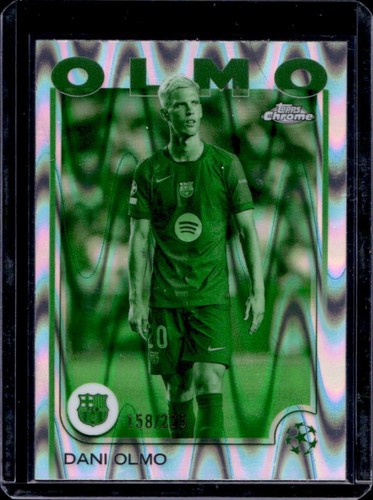 Dani Olmo 2024 Topps Cromo UEFA RayWave Refractor /225