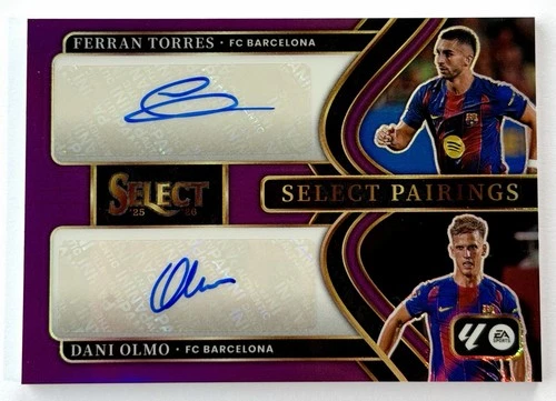 Dani Olmo & Ferran Torres 2025 Panini Select Purple /49