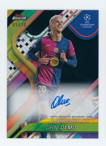 Dani Olmo 2024 Topps Finest Black /10