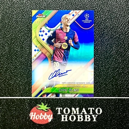 Dani Olmo 2024 Topps Finest Blue Refractor /150