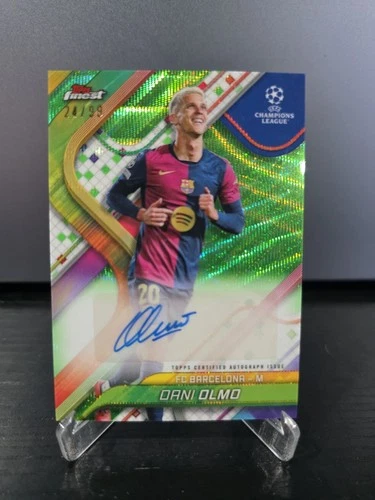Dani Olmo 2024 Topps Finest Green /99