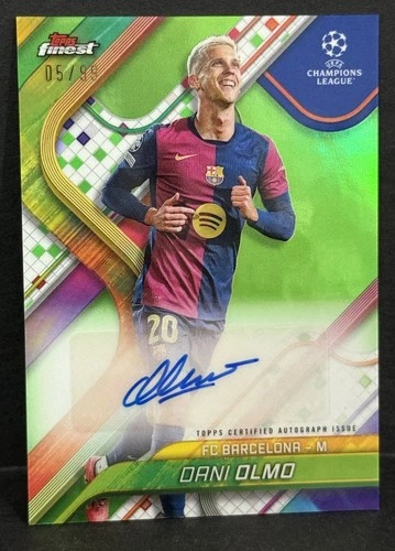 Dani Olmo 2024 Topps Finest Green Refractor /99