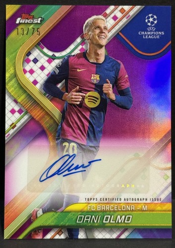 Dani Olmo 2024 Topps Finest Magenta Refractor /75