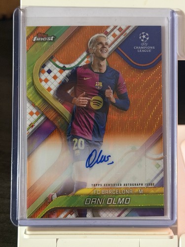 Dani Olmo 2024 Topps Finest Naranja Refractor /25