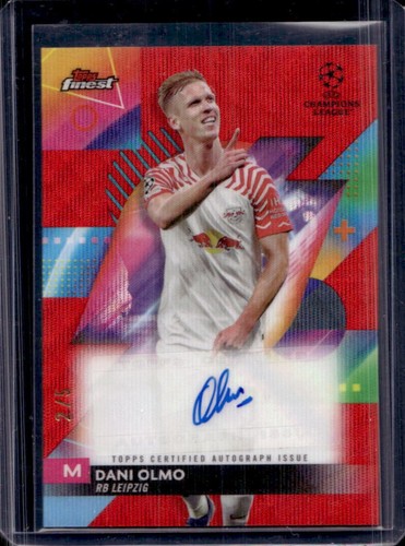 Dani Olmo 2023 Topps Finest Red Wave /5