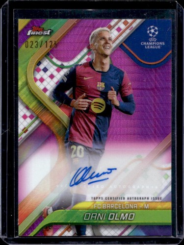 Dani Olmo 2024 Panini Finest Rosa Prisma Rifrattore /125