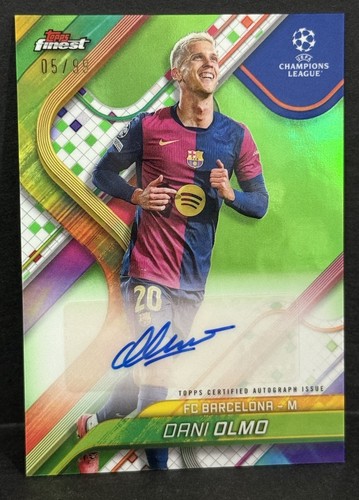 Dani Olmo 2024 Topps Finest Verde Refractor /99