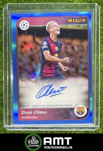 Dani Olmo 2024 Topps Merlin Chrome Blue 81/150