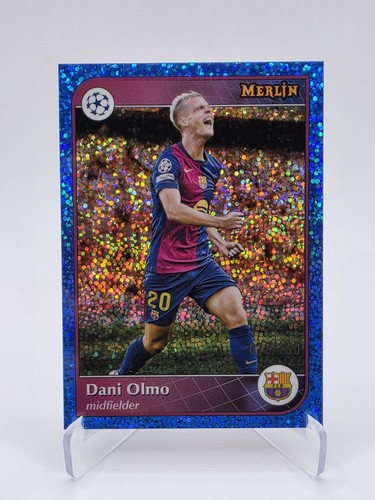 Dani Olmo 2024 Topps Merlin Chrome Blue Speckle /150