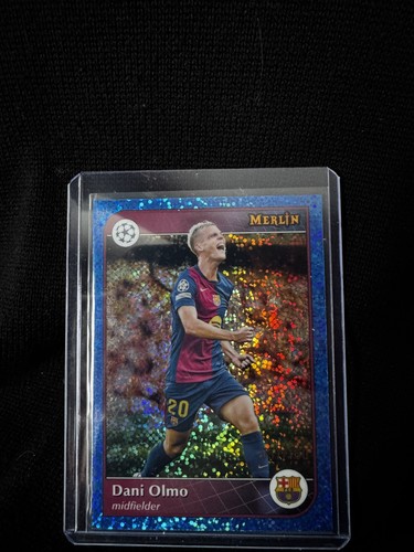 Dani Olmo 2024 Topps Merlin Chrome Blue Speckle Refractor /150